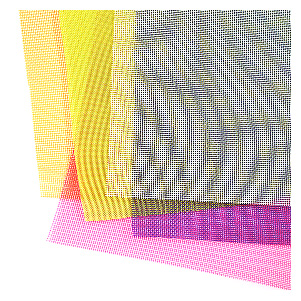 The logo of dyed mesh